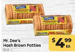 Tony’s Fresh Market Mr. Dee's Hash Brown Patties offer