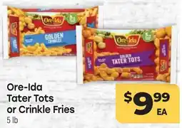 Tony’s Fresh Market Ore-Ida Tater Tots or Crinkle Fries offer