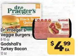 Tony’s Fresh Market Dr. Praeger's Veggie Burgers 8-10 oz Godshall's Turkey Bacon 12 oz offer