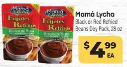 Tony’s Fresh Market Mamá Lycha Black or Red Refried Beans Doy Pack offer