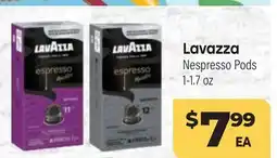 Tony’s Fresh Market Lavazza Nespresso Pods offer