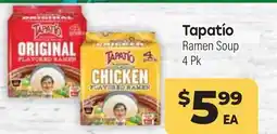 Tony’s Fresh Market Tapatío Ramen Soup offer