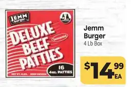 Tony’s Fresh Market Jemm Burger offer