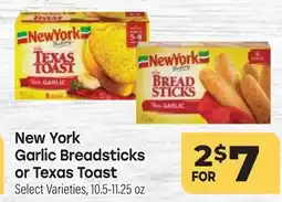 Tony’s Fresh Market New York Garlic Breadsticks or Texas Toast offer