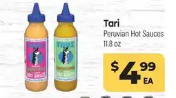Tony’s Fresh Market Tari Peruvian Hot Sauces offer