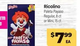 Tony’s Fresh Market Ricolino Paleta Payaso offer