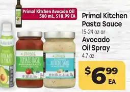 Tony’s Fresh Market Primal Kitchen Pasta Sauce 15-24 oz or Spray offer