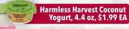 Tony’s Fresh Market Harmless Harvest Coconut Yogurt offer