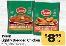 Tony’s Fresh Market Tyson Lightly Breaded Chicken offer