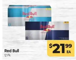 Tony’s Fresh Market Red Bull offer