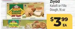 Tony’s Fresh Market Ziyad Kataifi or Fillo Dough offer