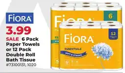 Runnings Fiora 6 Pack Paper Towels or 12 Pack Double Roll Bath Tissue offer