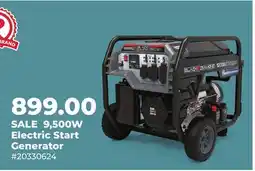 Runnings Black Diamond 9, 500W Electric Start Generator offer