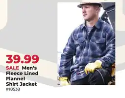 Runnings Noble Outfitters Men's Fleece Lined Flannel Shirt Jacket offer