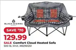 Runnings Black Seirra Comfort Cloud Heated Sofa offer