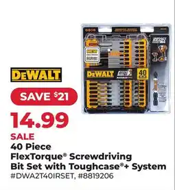 Runnings DeWalt 40 Piece FlexTorque Screwdriving Bit Set with Toughcase + System offer
