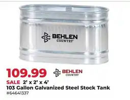 Runnings Behlen 2' x 2' x 4' 103 Gallon Galvanized Steel Stock Tank offer