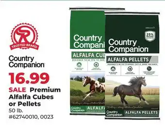 Runnings Country Companion Premium Alfalfa Cubes or Pellets offer
