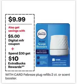 CVS Febreze plug refills 2 ct. or scent booster offer