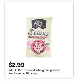 CVS LesserEvil organic popcorn offer