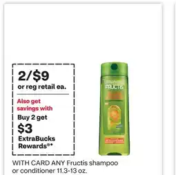 CVS Fructis shampoo or conditioner offer