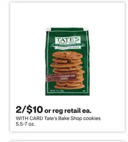 CVS Tate's Bake Shop cookies 5.5-7 oz offer