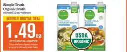 Mariano's Simple Truth Organic Broth offer