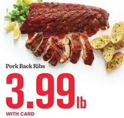 Mariano's Pork Back Ribs offer