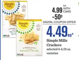 Mariano's Simple Mills Crackers offer