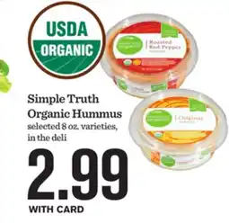 Mariano's Simple Truth Organic Hummus offer