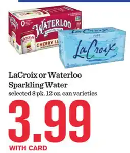 Mariano's LaCroix or Waterloo Sparkling Water offer