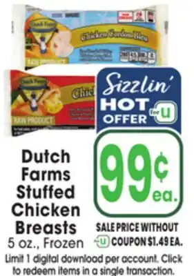 Jewel-Osco Dutch Farms Stuffed Chicken Breasts offer