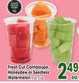 Jewel-Osco Cantaloupe Honeydew or Seedless Watermelon offer
