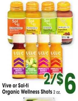 Jewel-Osco Vive or Sol-ti Organic Wellness Shots offer