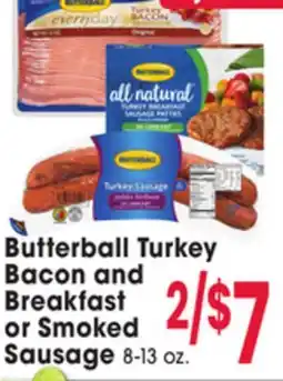 Jewel-Osco Butterball Turkey Bacon and Breakfast or Smoked Sausage offer