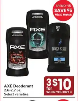 Jewel-Osco AXE Deodorant offer