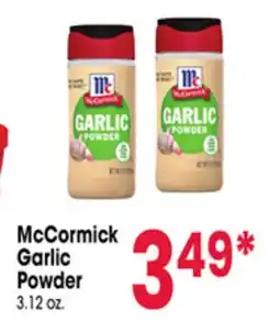 Jewel-Osco McCormick Garlic Powder offer
