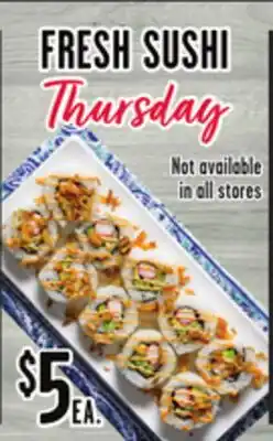 Jewel-Osco FRESH SUSHI offer