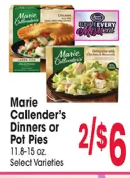 Jewel-Osco Marie Callender's Dinners or Pot Pies offer