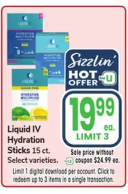 Jewel-Osco Liquid IV Hydration Sticks offer