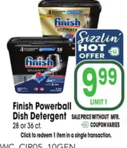 Jewel-Osco Finish Powerball Dish Detergent offer