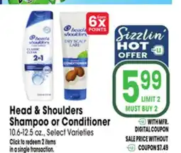 Jewel-Osco Head & Shoulders Shampoo or Conditioner offer