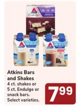 Jewel-Osco Atkins Bars and Shakes offer