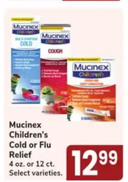 Jewel-Osco Mucinex Children's Cold or Flu Relief offer