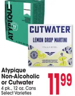Jewel-Osco Atypique Non-Alcoholic or Cutwater offer