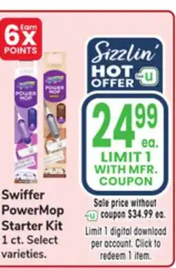 Jewel-Osco Swiffer PowerMop Starter Kit offer