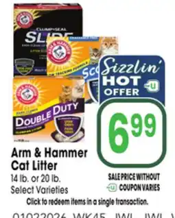 Jewel-Osco Arm & Hammer Cat Litter offer