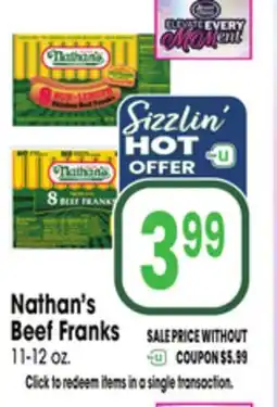 Jewel-Osco Nathan's Beef Franks offer