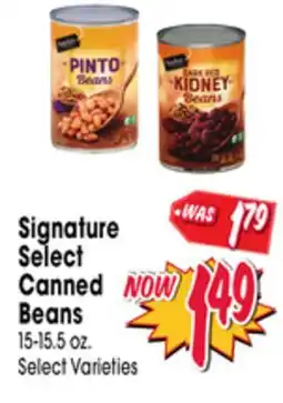 Jewel-Osco Signature Select Canned Beans offer