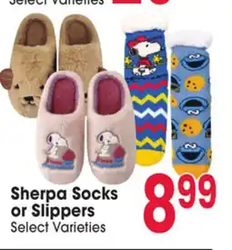 Jewel-Osco Sherpa Socks or Slippers offer